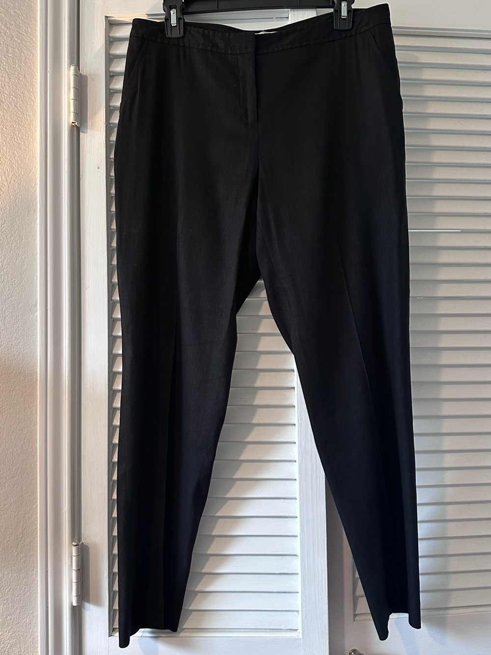 Halogen Size 8 Black Linen Blend Taylor Fit Pant